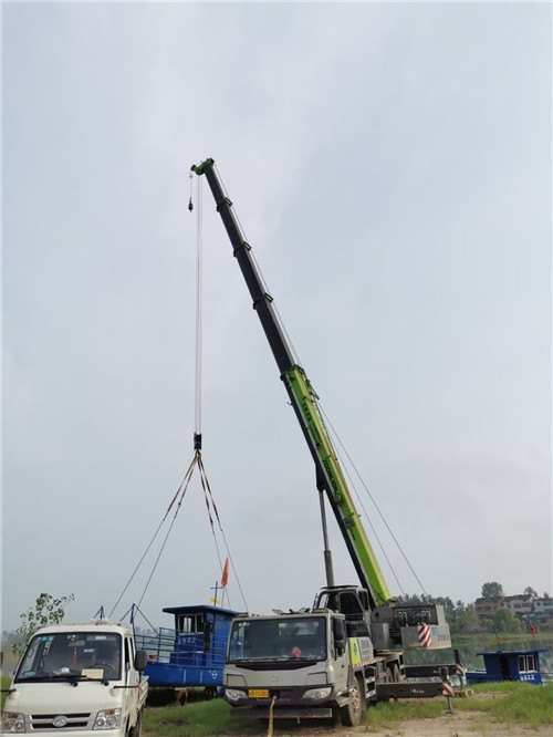 宾阳县桥梁建设吊装案例